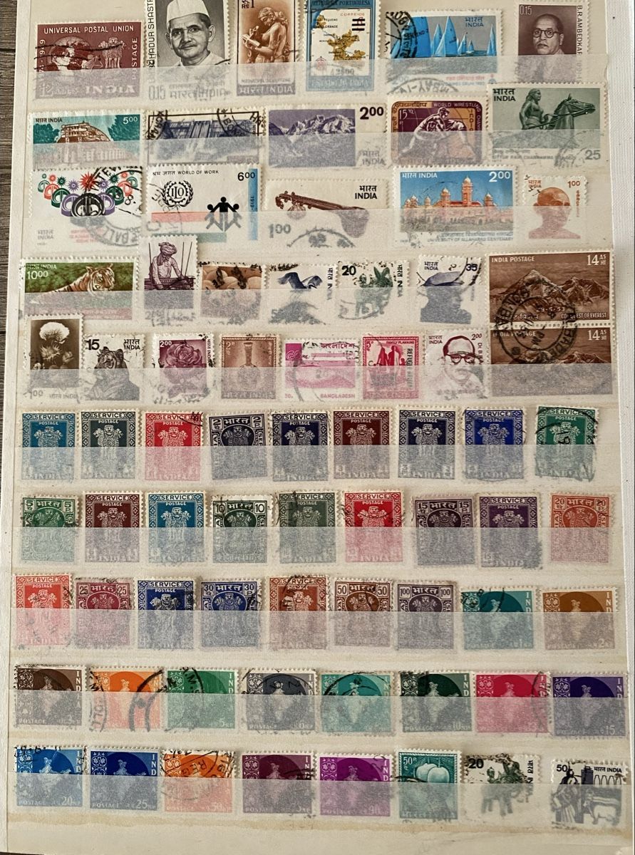 Tutti i francobolli: 154 timbres - Inde – Usato da Petit-Lancy venduto da Solcarm 1