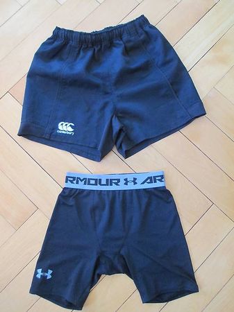 rugby : short Canterbury homme T S  + caleçon Under Armour S