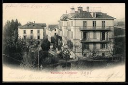 Zürich, Neumünster, Blick zum Krankena