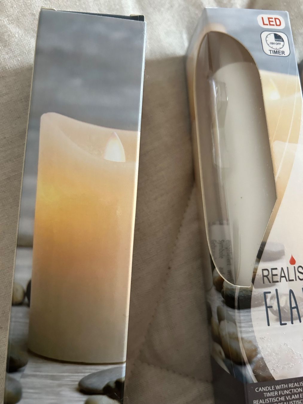 Kerzen: Realistic Flame LED Kerze mit Timer 3Stk – Neu und originalverpackt aus Genève von papillon2976