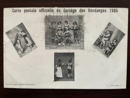 NEUCHÂTEL Cortège des Vendanges 1904, CP officielle