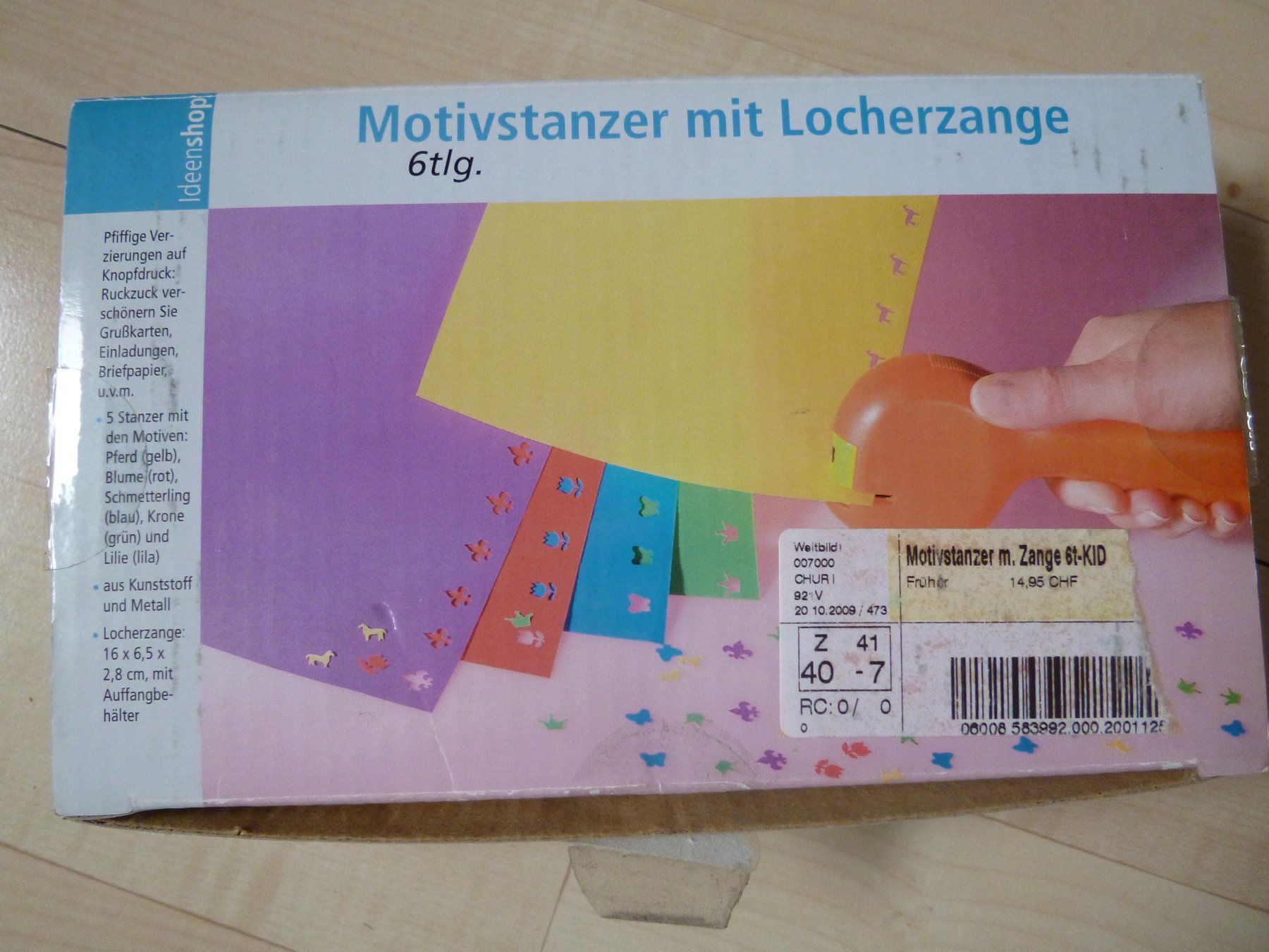 Alle Werkzeuge: Motivstanzer mit Locherzange 6-teilig – Gebraucht aus Dättlikon von Mamakuga 6