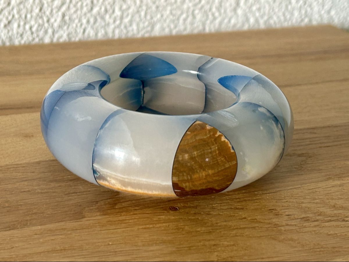 Cendriers: Edler Achat/Onyx Mosaik Aschenbecher oder Schale D 10cm – D'occasion à Wettingen par Mmccl 8