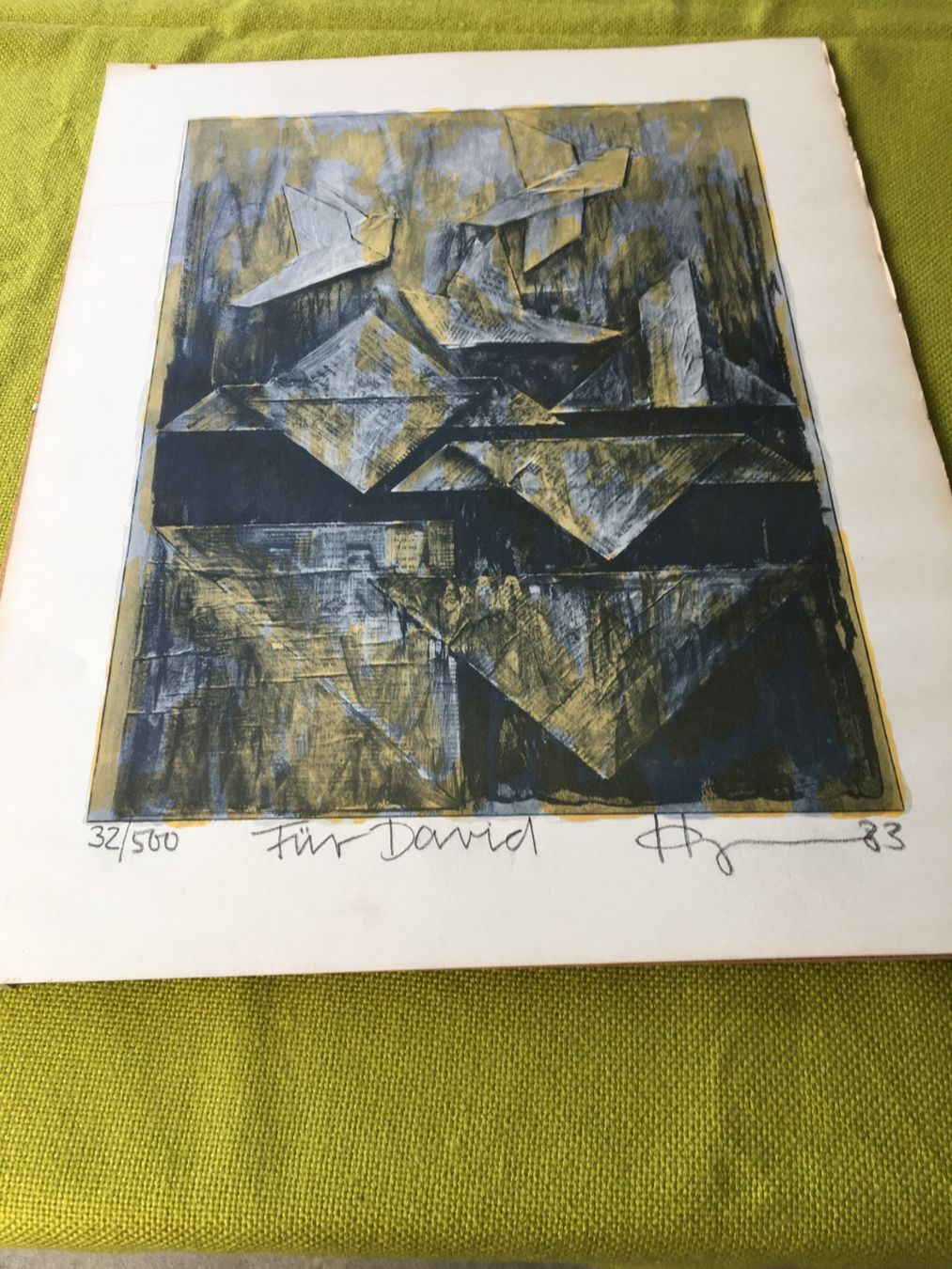 Grafiken & Lithographien: Handsignierte Lithographie, 32/500, von HC Jansen – Gebraucht aus Binz von Dsc1