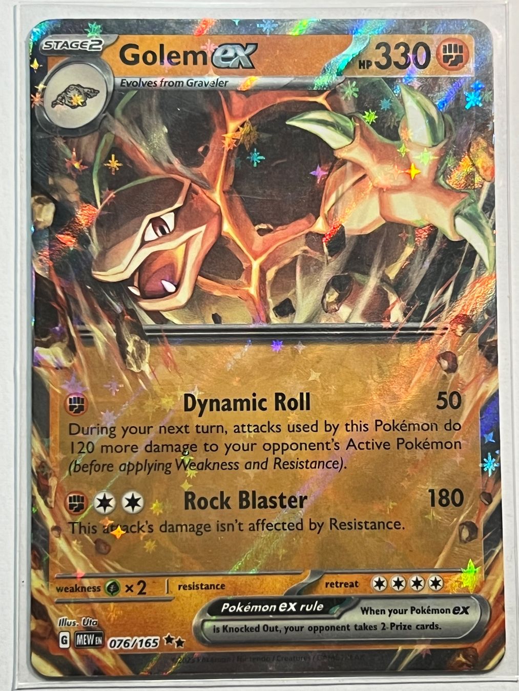 Pokémon Sammelbilder & Trading cards: Golem EX 076/165 🇬🇧 – Gebraucht aus Langenthal von Locotron4900