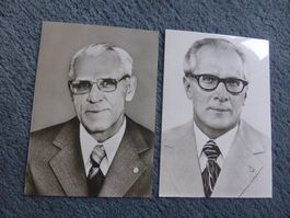 Erich Honecker,Willi Stoph,DDR,2 Fotos,Sozialisten,Politik
