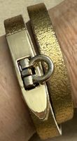 Echtleder Armband , goldfarben, neuwertig