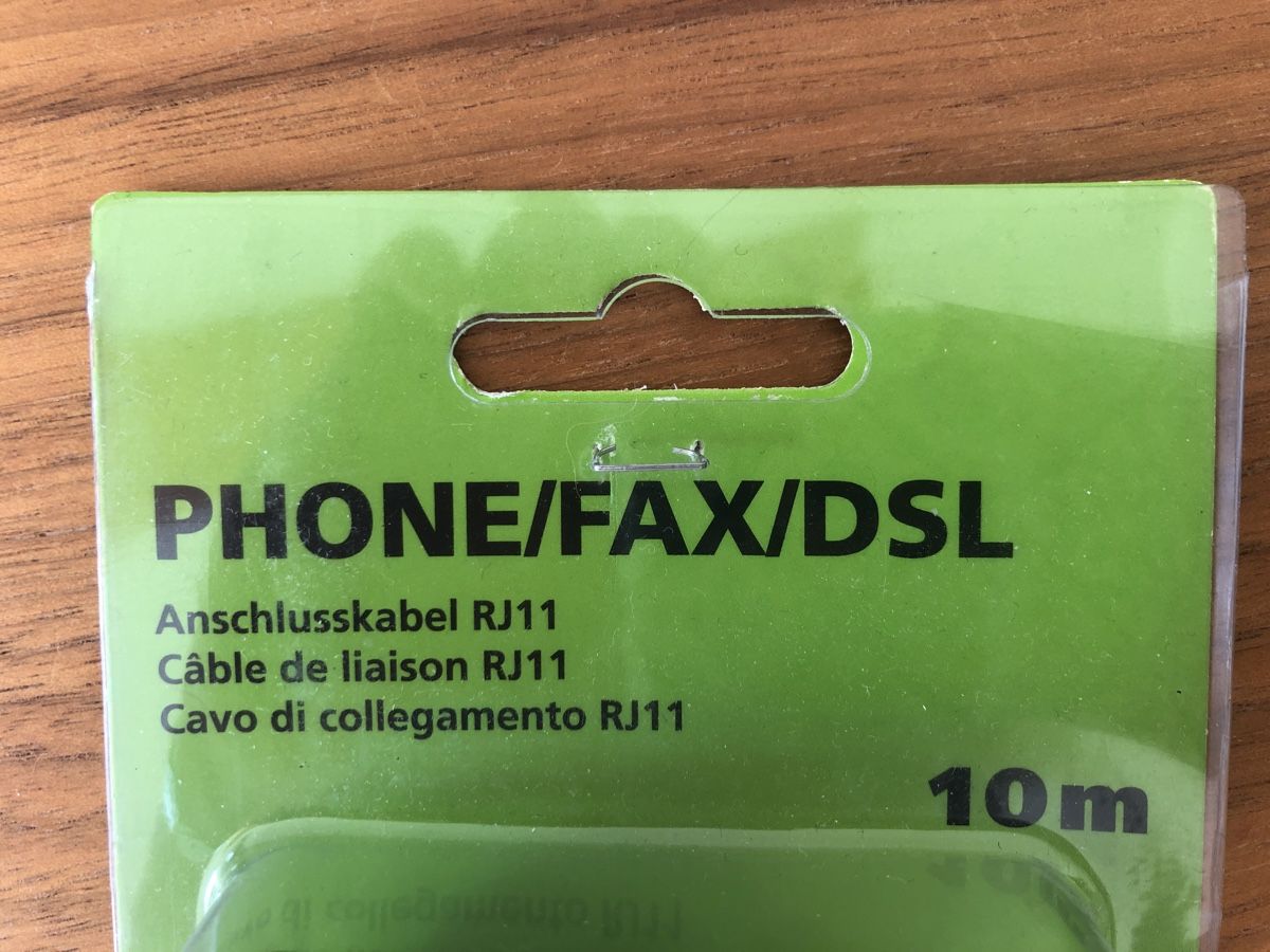 Cavi: Phone Fax DSL Anschlusskabel RJ11 – Nuovo e nell'imballaggio originale da Zürich venduto da Nsaeg 1