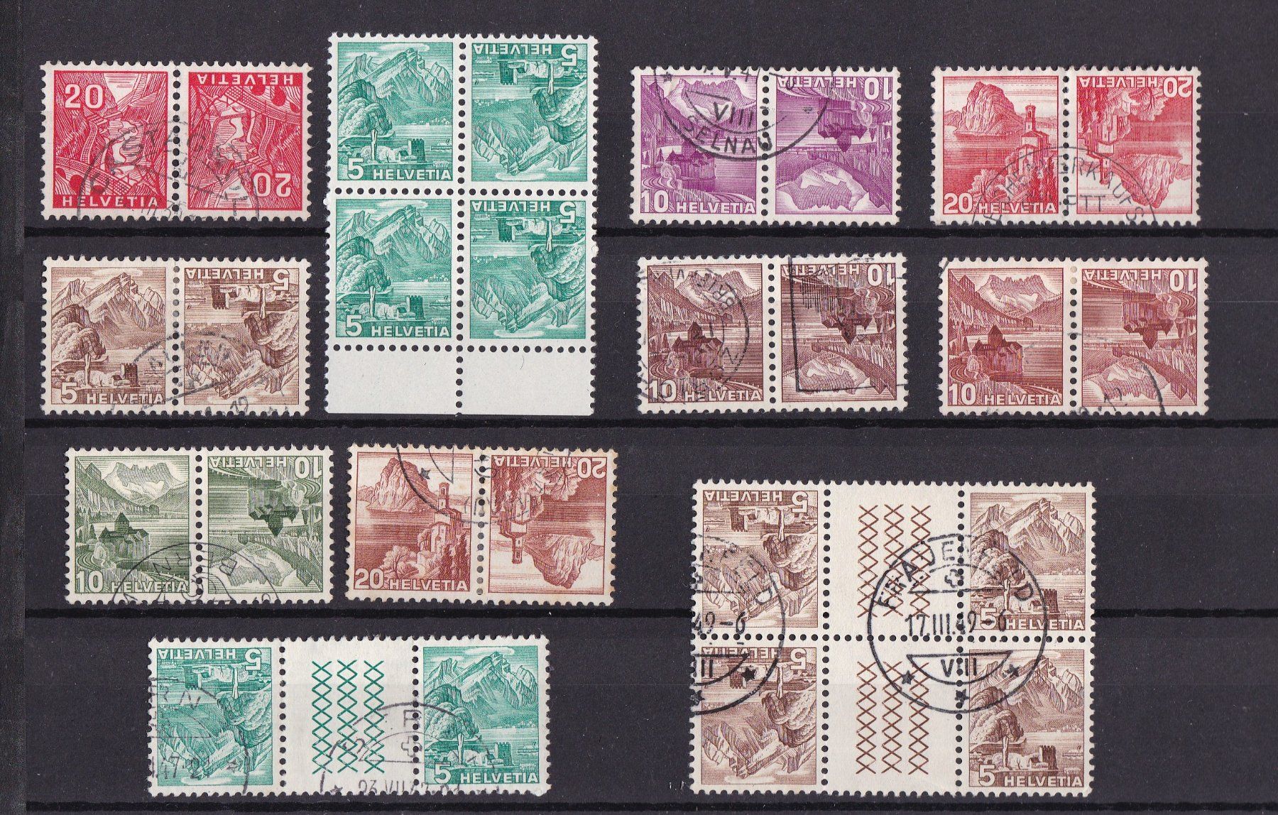 Alle Briefmarken: CH Briefmarken Lot "Kehrdruck" – Gebraucht aus Münchwilen AG von Nesar 1