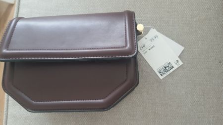 Neue Damenhandtasche, Kunstleder, weinrot