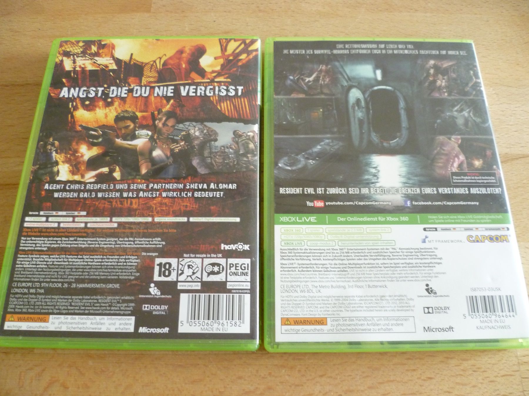 Microsoft Spiele: Resident Evil Revelations + Resident Evil 5 - Xbox 360 – Gebraucht aus Thalwil von ranx 2