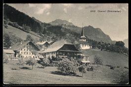 AK Oberwil / Simmental, Teilansicht