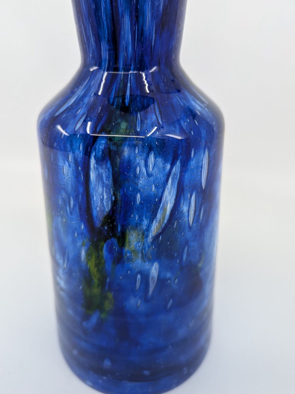 Vasi & Recipienti: Flasche Vase Glasvase blau – Usato da Emmen venduto da magelan 2