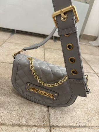 Love Moschino Umhängetasche – Grau, Neu