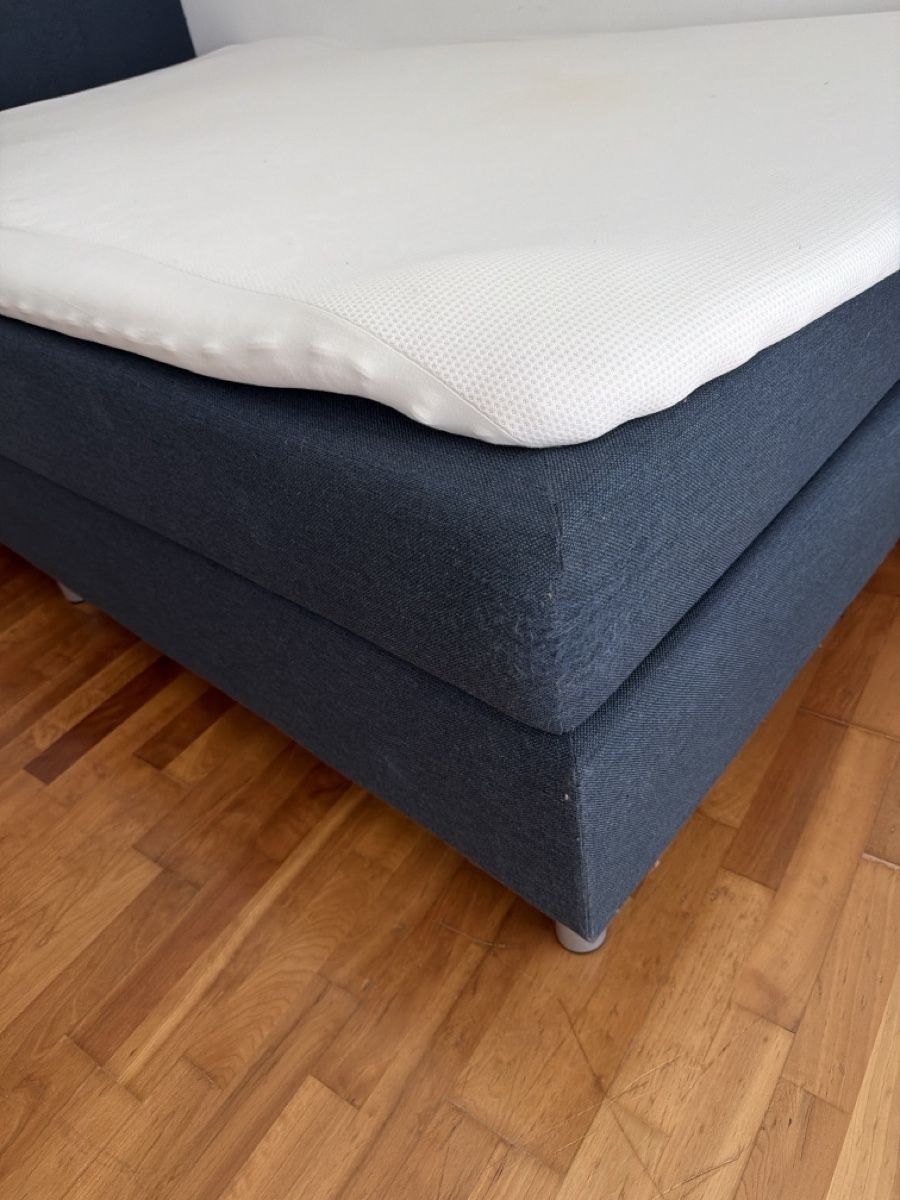 Micasa Letti: Boxspringbett dunkelblau 120 x 200 – Usato da Uster venduto da Clasi1 2