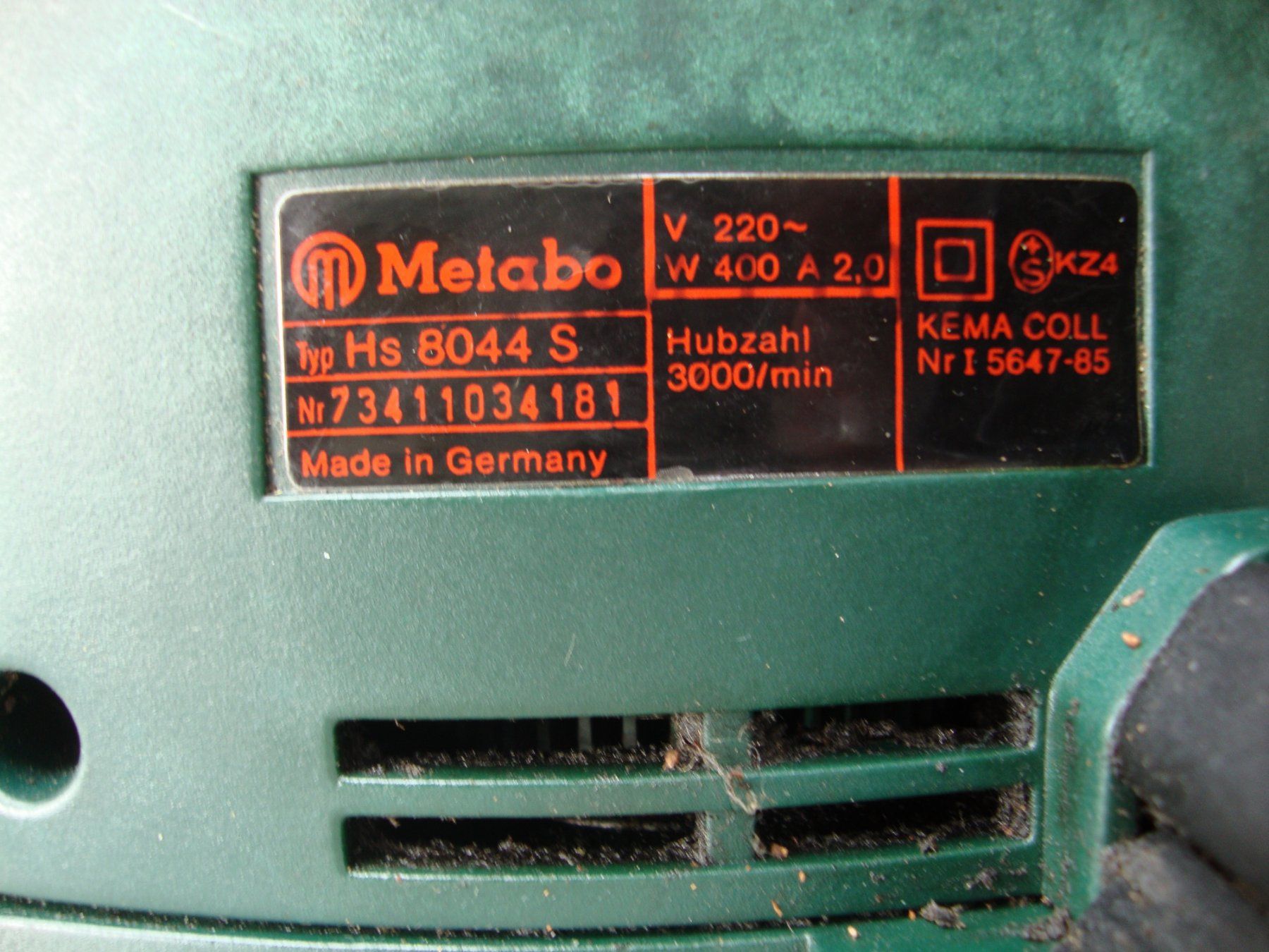 Seghe: Elektro Heckenschere Metabo HS 8044 S 400 W – Usato da Niederhasli venduto da Hasli85 2