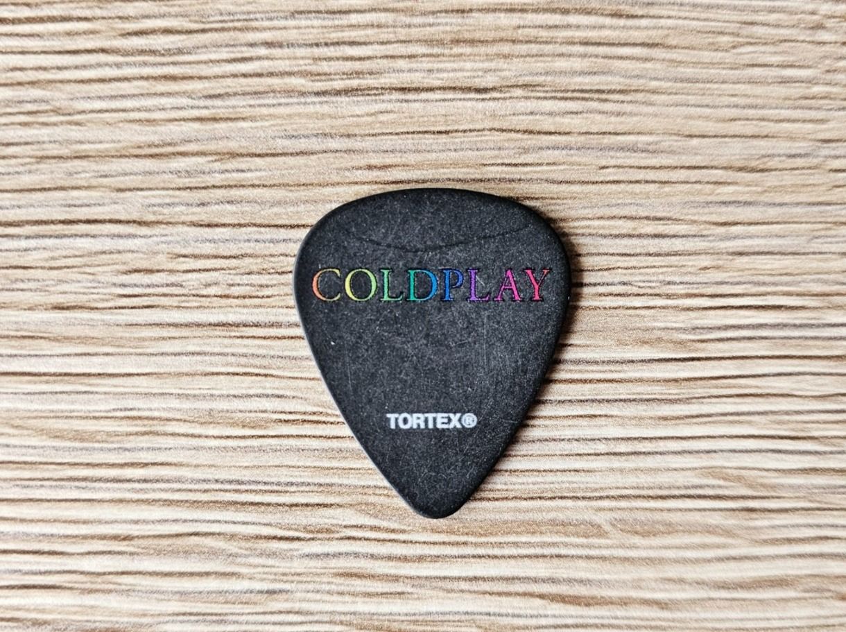 Strumenti musicali: Coldplay Guitar pick / Plektrum – Usato da Biel/Bienne venduto da Samos86 1