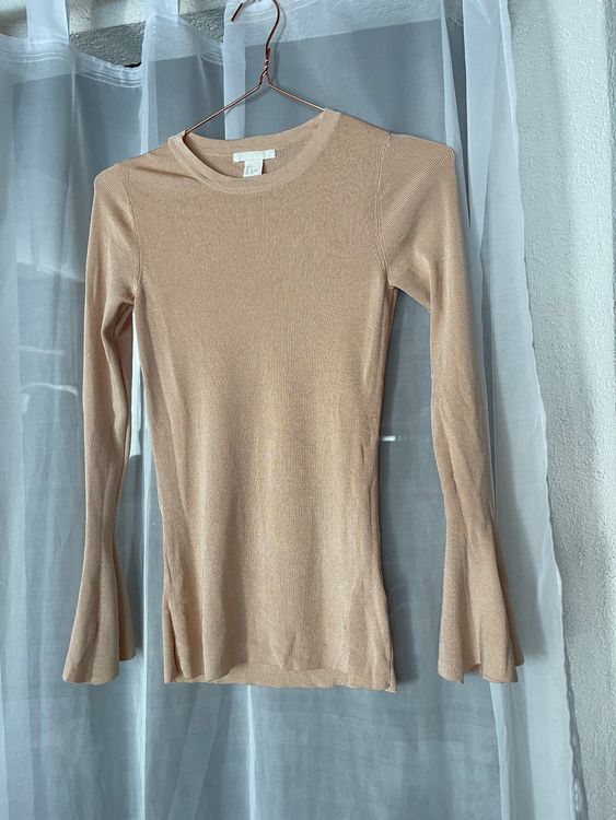 Top Haut Beige En Lin Et Coton DOUBLE ONE - Taille 36 - Occasion Très Bon état - Style Basique
