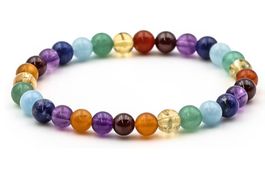 Chakra Kugeln 6mm Armband Extra