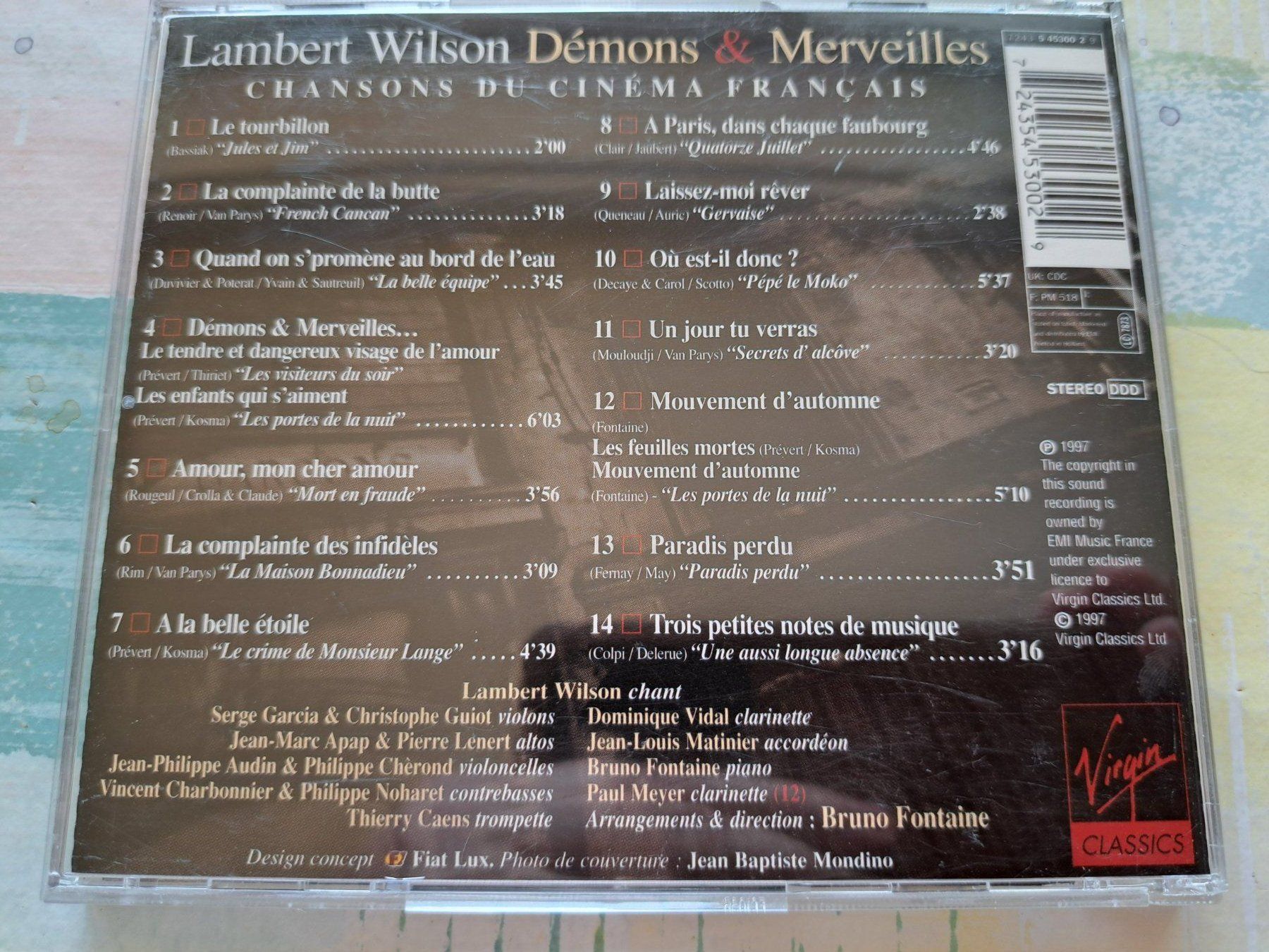 CD: Cd Lambert Wilson - Démons & merveilles  – Usato da Pully venduto da bro_n52j 1