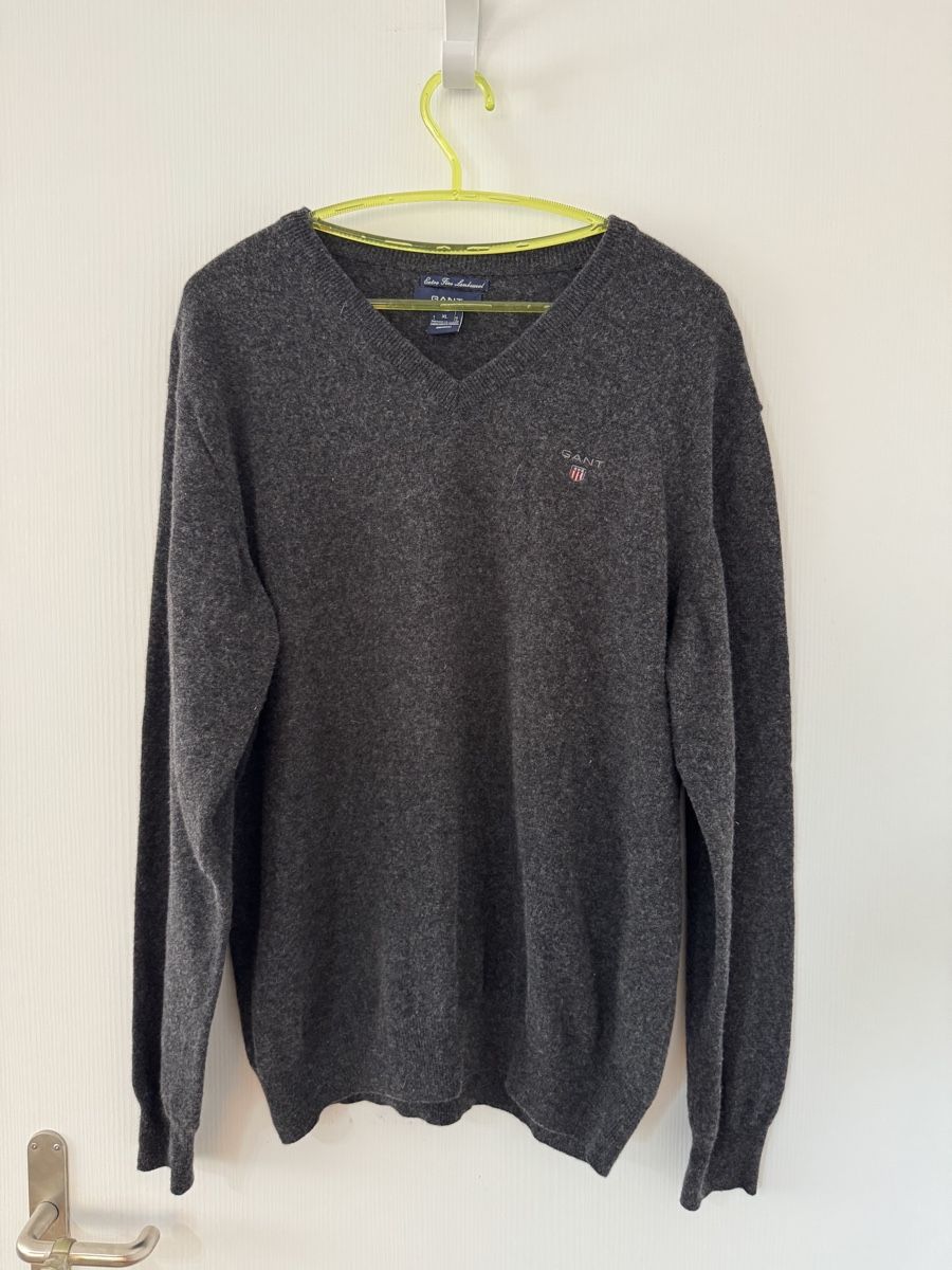 Gant Maglioni & Felpe: GANT Lambwool Herrenpullover, Grösse XL fit L, Pullover grau – Nuovo (secondo la descrizione) da Wetzikon ZH venduto da Jan_wojt