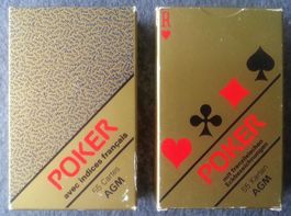 Spielkarten POKER, 2 Sets, AG MÜLLER Schaffhausen