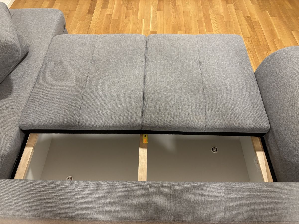 Conforama Sofas: Graues Ecksofa mit Chaiselongue & Schlaffunktion – Gebraucht aus Lenzburg von PauloFonseca95 1
