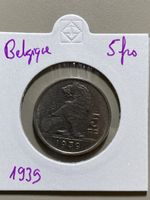 Belgique - 5 francs - 1939