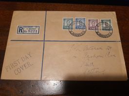 Enveloppe Rhodesie du sud 1937 Salisbury
