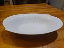 Meissen Porzellan Wellenschliff ovale Schale 