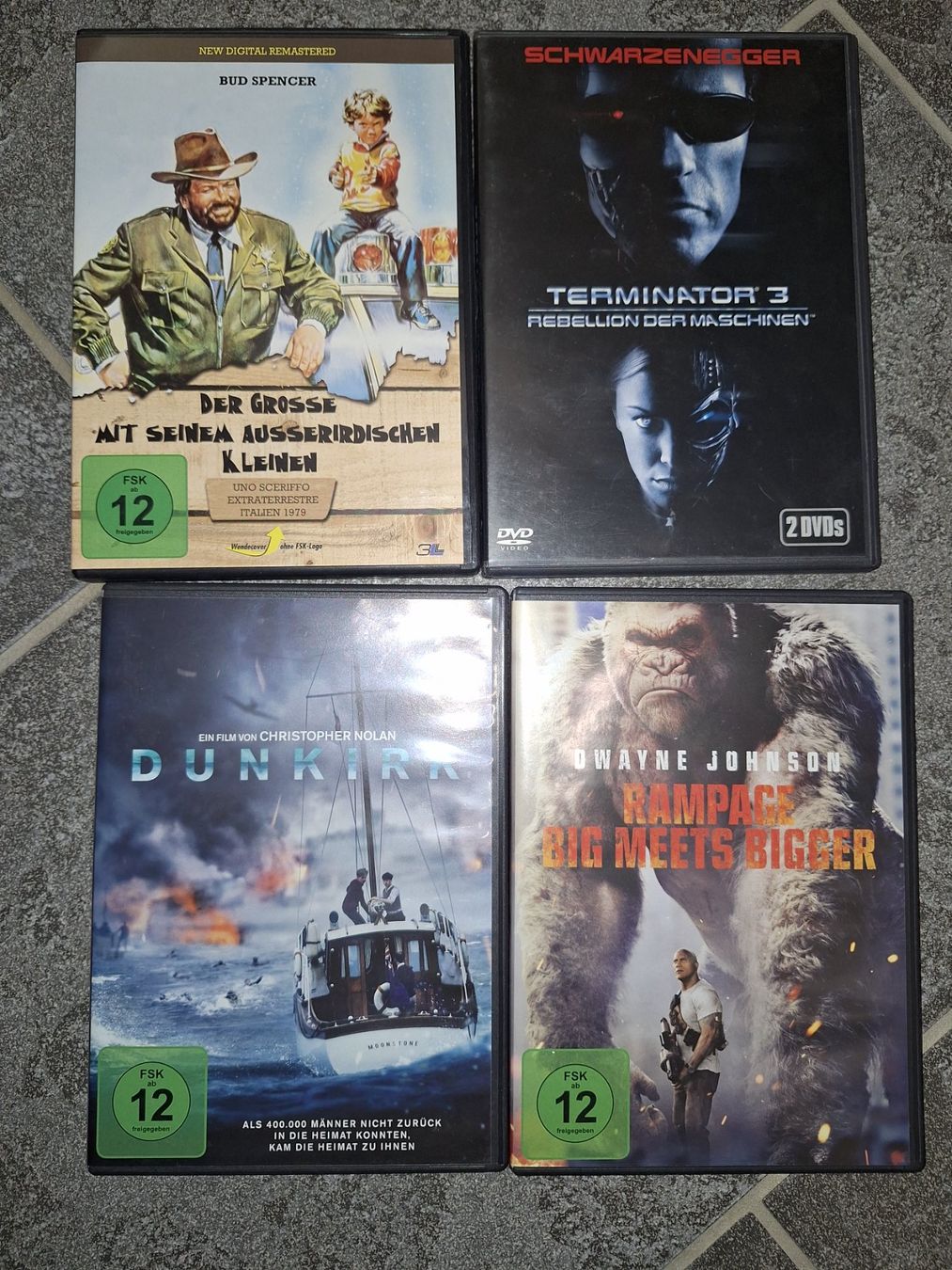 Tous les DVDs: Bud Spencer, Terminator 3, Dunkirk, Rampage – D'occasion à Herznach par SusanneB0102