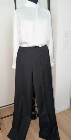 Wollhose, anthrazit, LES COYOTES DE PARIS, Gr. 36, neu