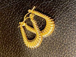 Gold Ohrringe Creolen 21karat v. Damen Ohrhänger Schmuck V