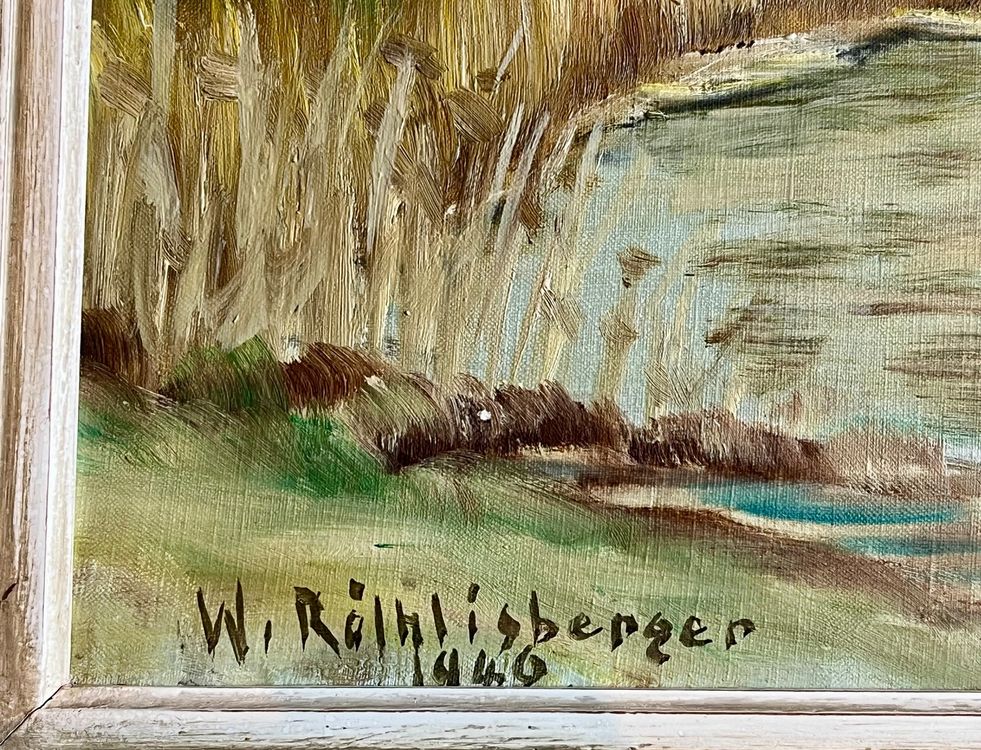William Röthlisberger, Grosses Ölgemälde, Lac de Neuchâtel 4
