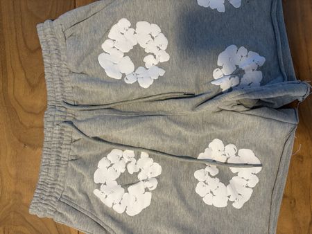 American Diaspora Denim Team Shorts, Size XL, Grey