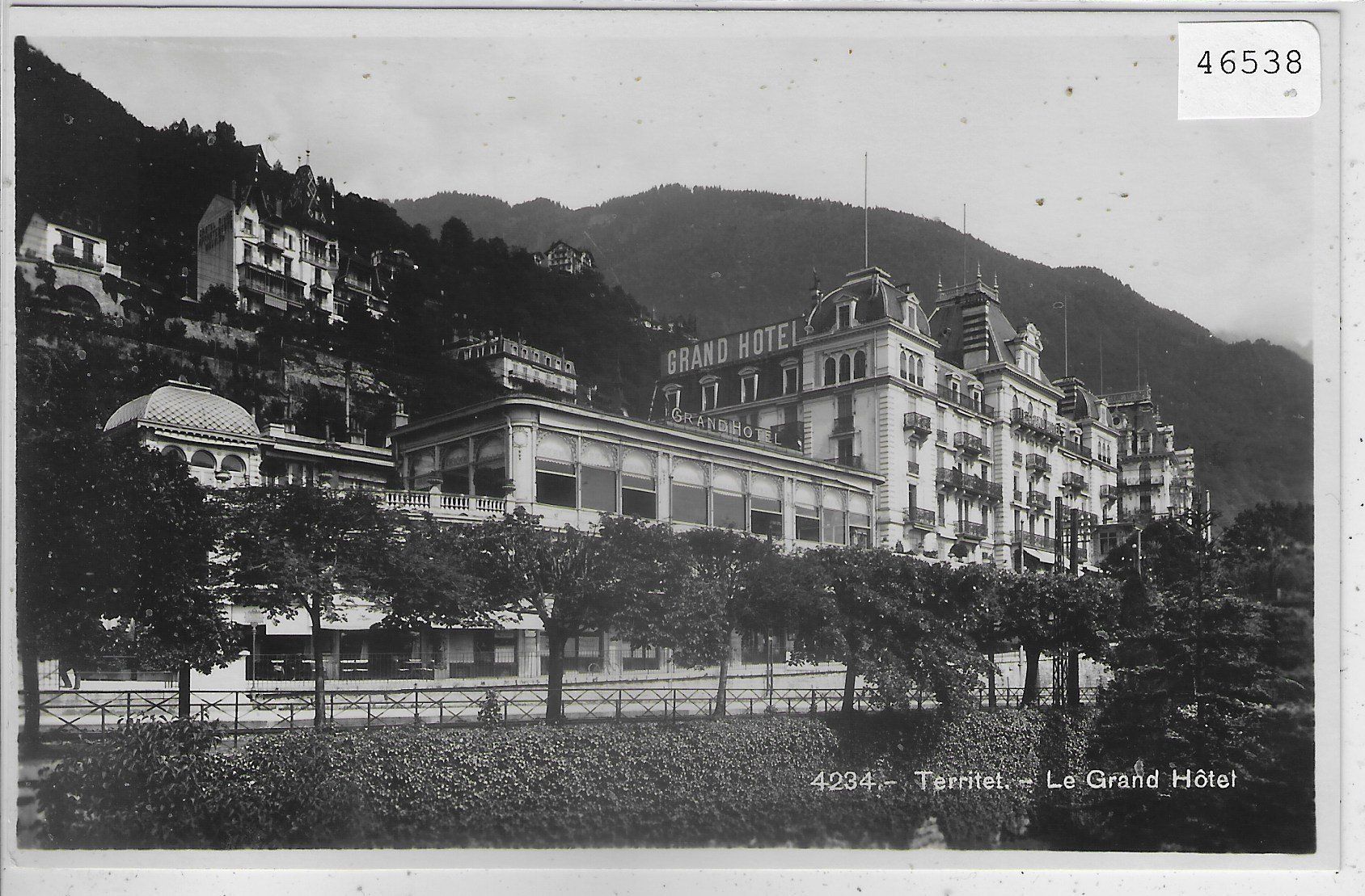 Cartoline postali: Territet - Le Grand Hotel – Usato da Ettingen venduto da Kartenplanet