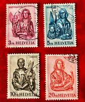 Evangelisten gestempel Nr.381/ 382/ 383/ 384  