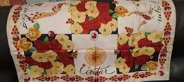 Foulard Cartier Vintage, Soie, Fleurs & Rubis, Neuf! (52)