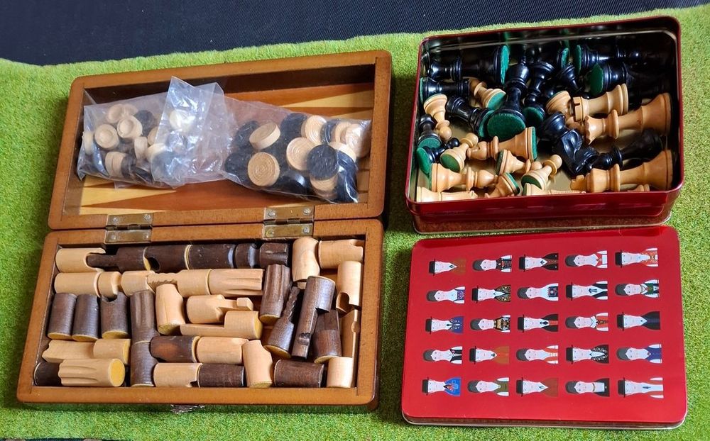 Backgammon Spiel Holz Vintage - Klassisches Brettspiel Für Die Ganze Familie