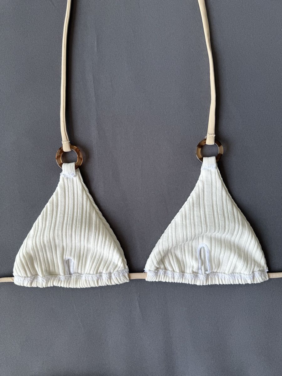 Maillots de bain & Bikinis: White Ribbed Bikini – Neuf (Voir description) à Seengen par amandasartori 1
