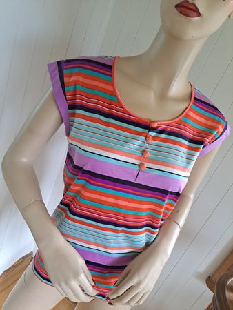 BLEYLE 70s Vintage T-Shirt Streifen Shirt S 36