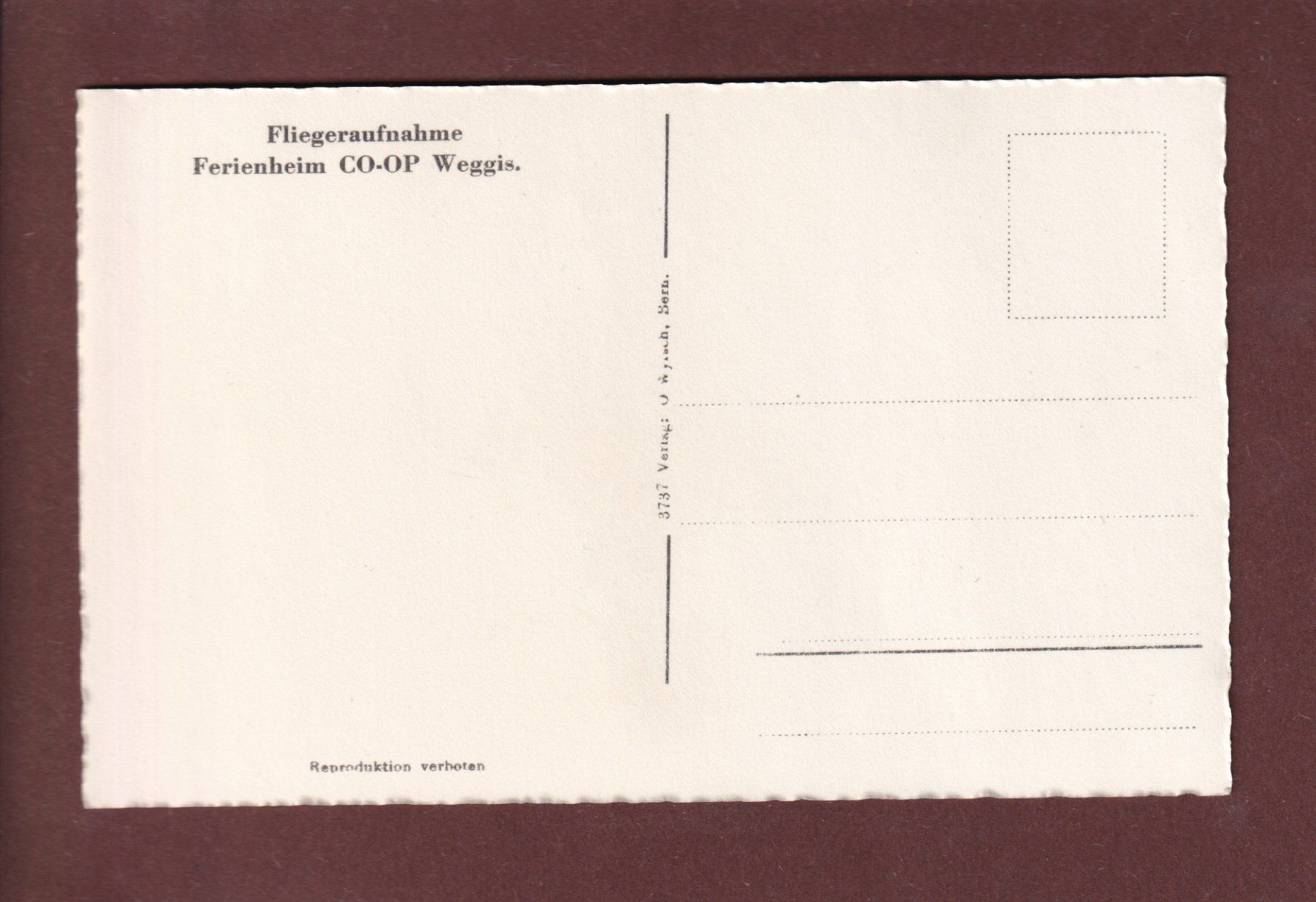 Cartoline postali: WEGGIS - Ferienheim CO-OP – Usato da Pully venduto da nicecards 1