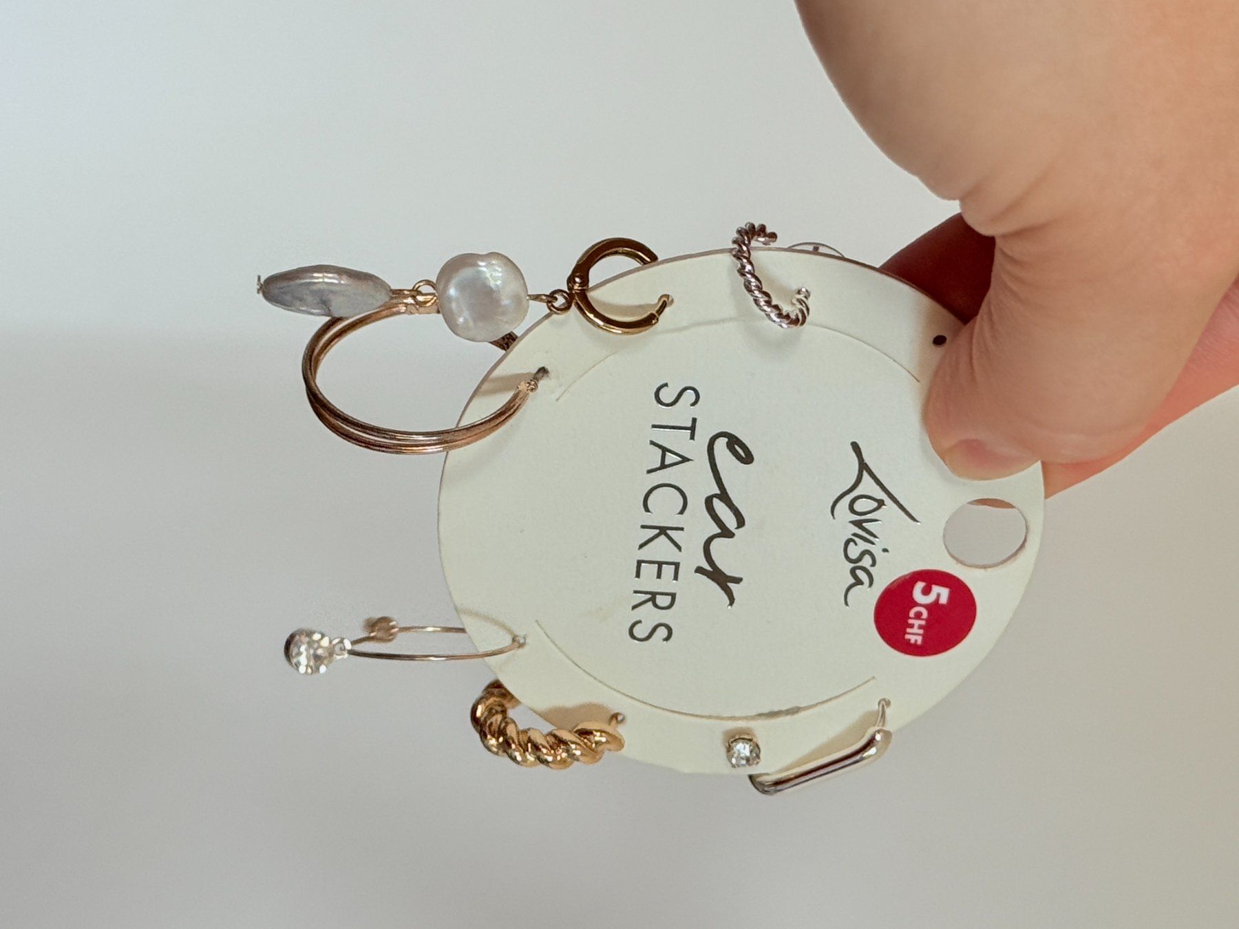 Sonstiger Schmuck: Set de boucles d'oreilles Lovisa Ear Stackers neuf – Neu und originalverpackt aus Genève von AGBERG 9