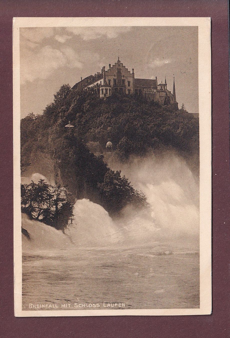 Ansichtskarten: RHEINFALL - Schloss Laufen - 1922 – Gebraucht aus Pully von nicecards