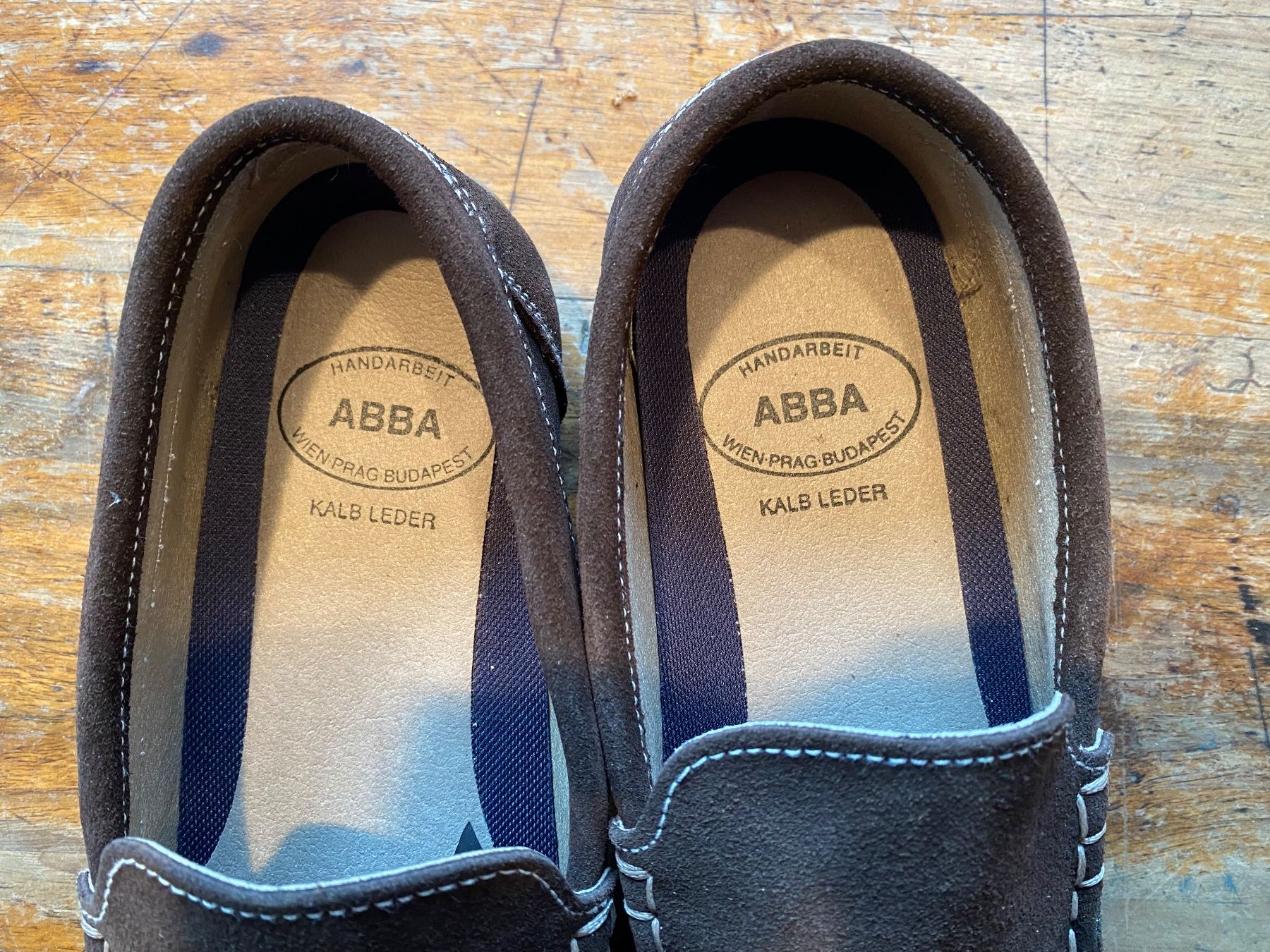Scarpe da uomo: ABBA Loafers Gr. 39, braun, Wildleder – Nuovo (secondo la descrizione) da Luzern venduto da i-love-guacamole 2