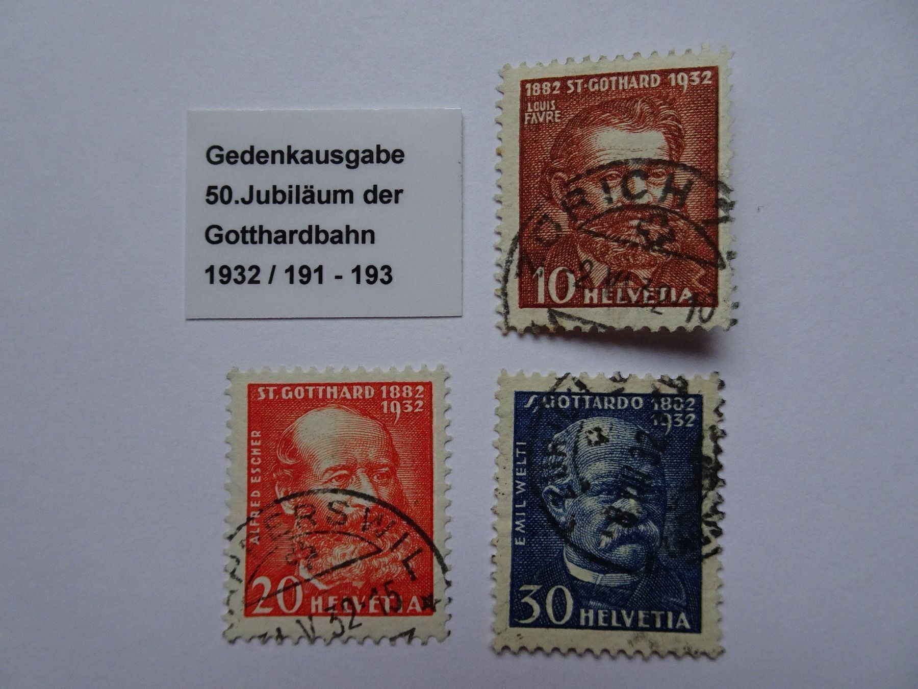 Tous les timbres: 1932 – D'occasion à Aadorf par Chnorli-Furz