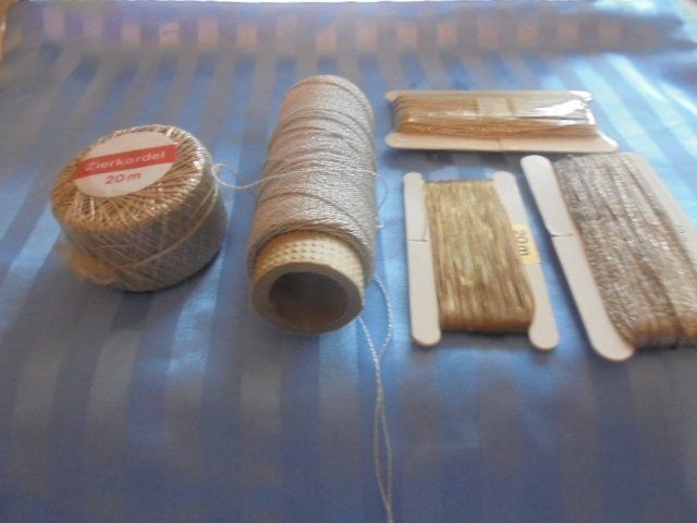 Kit bricolage: 6 Kordeln Silber und Gold – Nuovo (secondo la descrizione) da Hinwil venduto da Glasperlen
