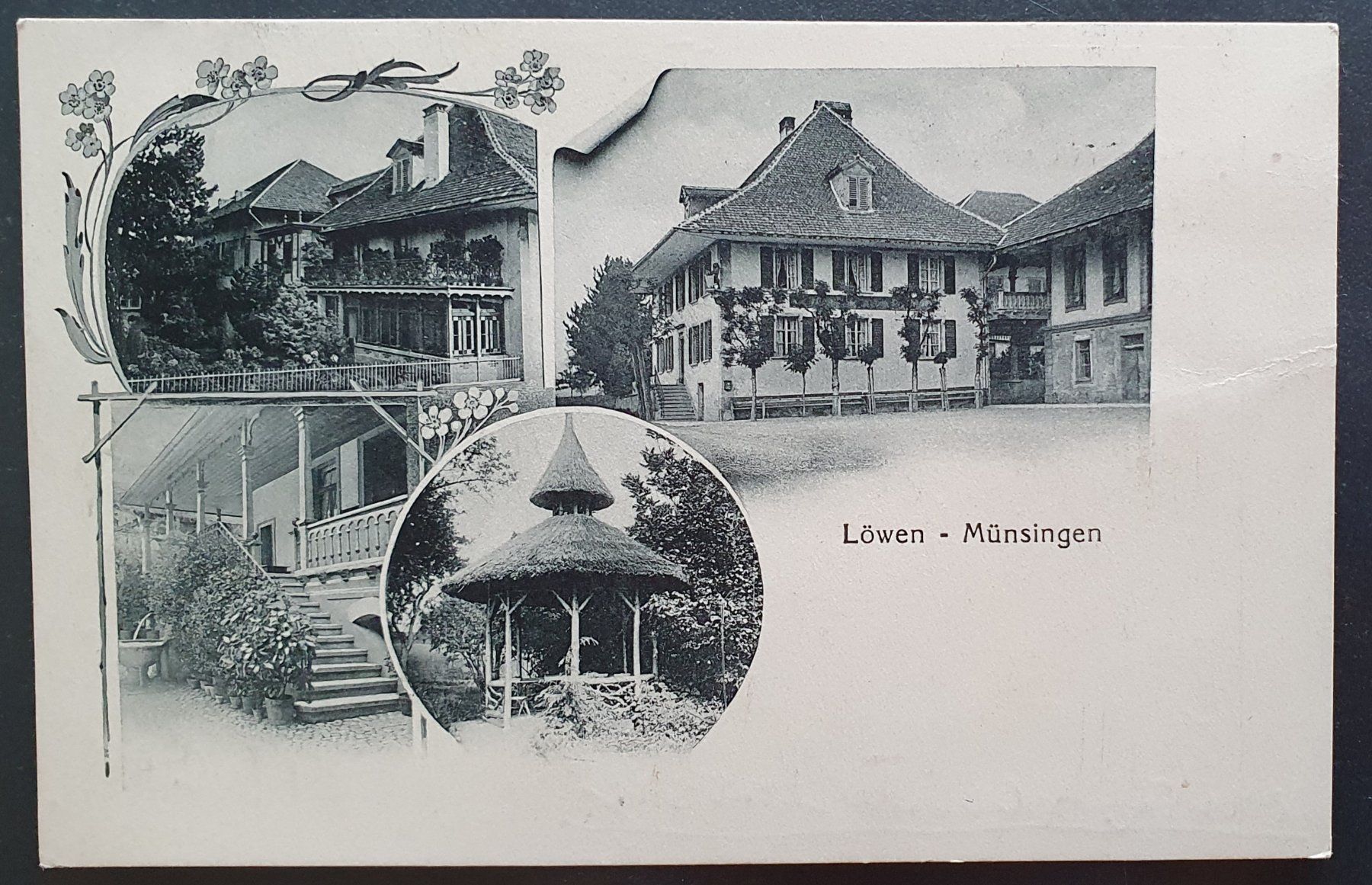 Cartoline postali: Münsingen 1919 - Löwen – Usato da Kreuzlingen venduto da Rschweiz1