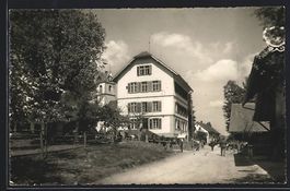 Birr /Aargau, Strassenpartie mit Pferden
