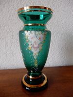 Glas Vase - Venezianisch - mit Emailmalerei